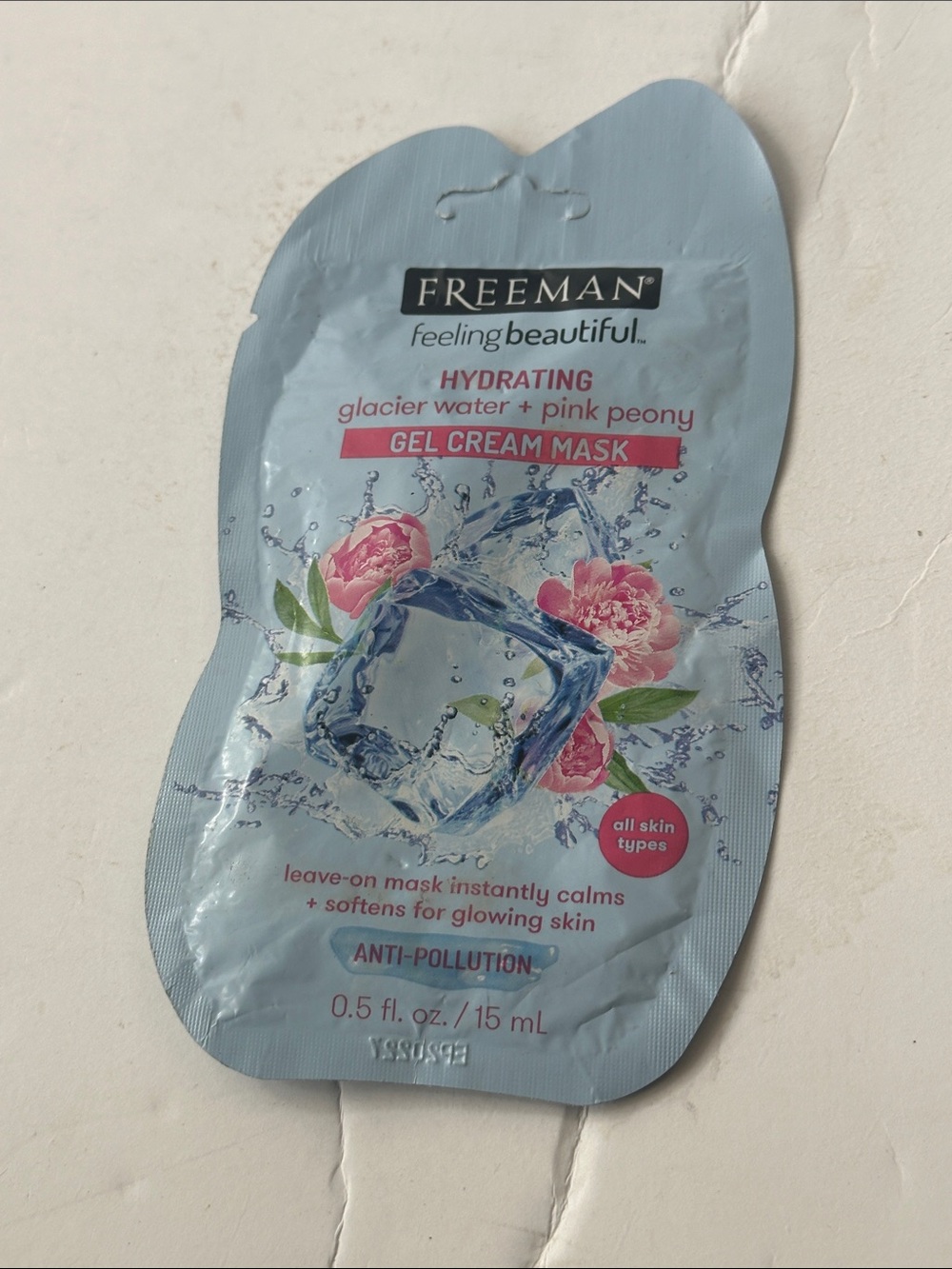 Freeman Hydrating Glacier Water + Pink Peony Gel Cream Mask — Pink